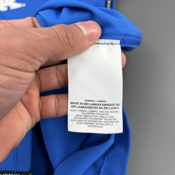 Kentucky Wildcats Womens M Blue NCAA Quarter Zip Pullover Running Dri-FIT Nike‎ - Picture 5 of 9